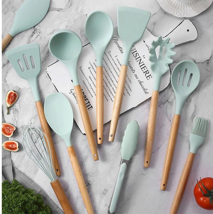Silicone Cooking Spoon, Kitchen Utensils