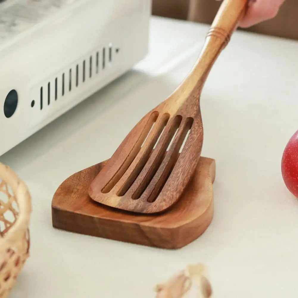 Solid Acacia Wood Spoon Rest