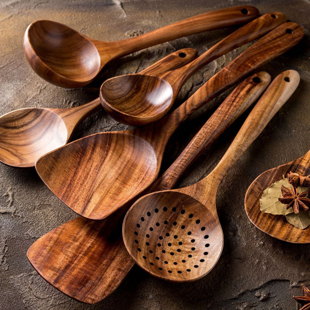 Wooden Cooking Utensil Set