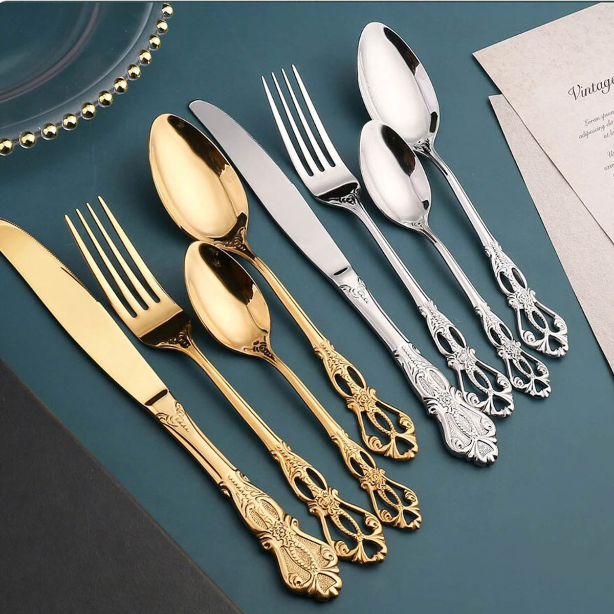 The Vinnet - 4 Piece Vintage Cutlery Set